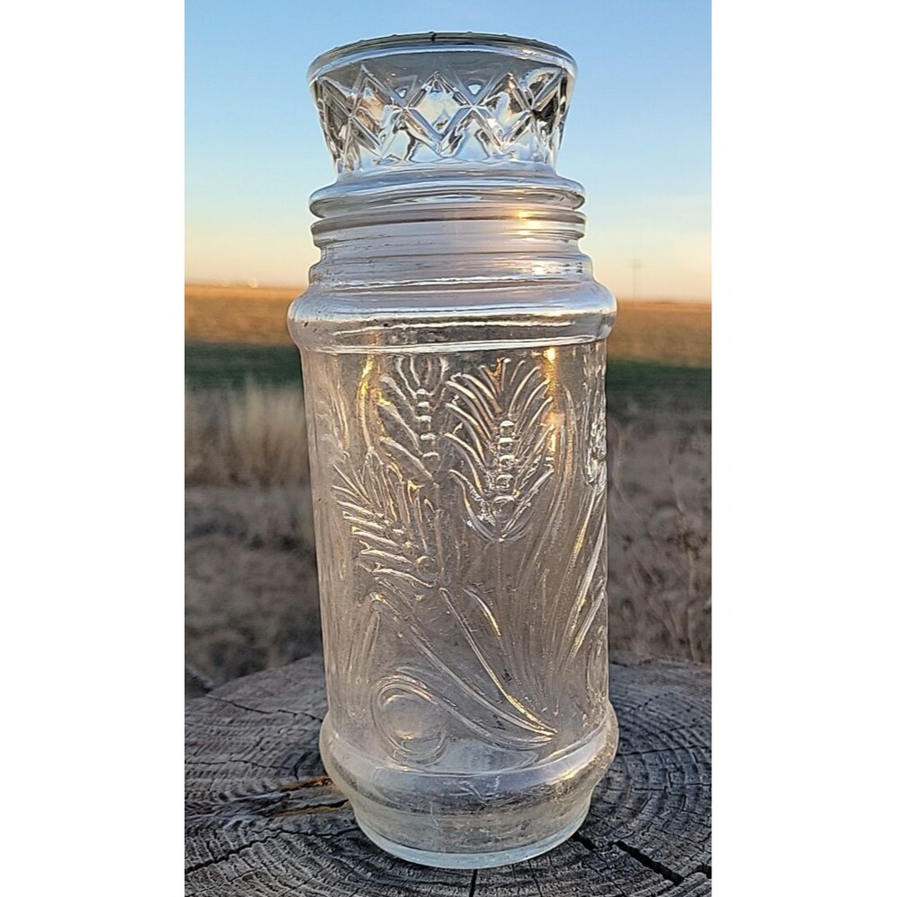 Planters Peanuts Glass Storage Jar - Anchor Hocking - Canister w/Lid (1982)